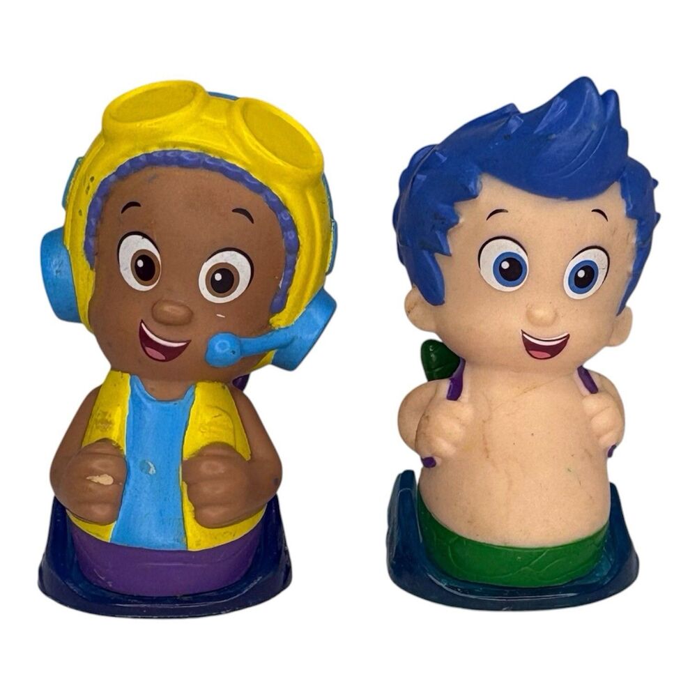 Nickelodeon Bubble Guppies Roll N Go Sliders Toy Figure Gil & Nonny